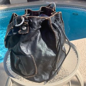 Sigrid Olsen contrast stitch bucket bag